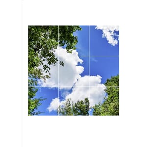 Takpanel med 9 elementer 60x60 cm