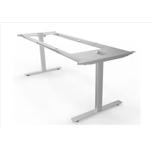 E-Motion T-fot med to søyler for bord br. 100-120 cm