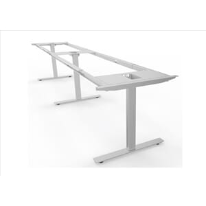 E-Motion T-fot med 3 søyler for bord br. 100-120 cm