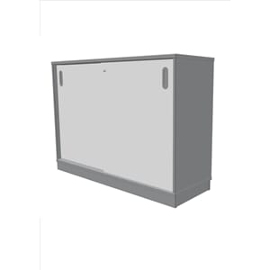 Skyvedørskap 2A4  br. 120 cm med sokkel