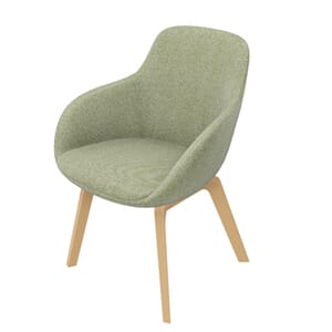 Bella konferansestol med 4 ben