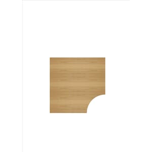 Hjørneplate 120x120/80+80 cm