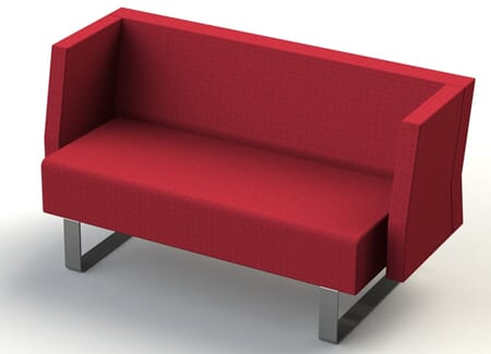 Mr Box 3-seter sofa - lav rygg